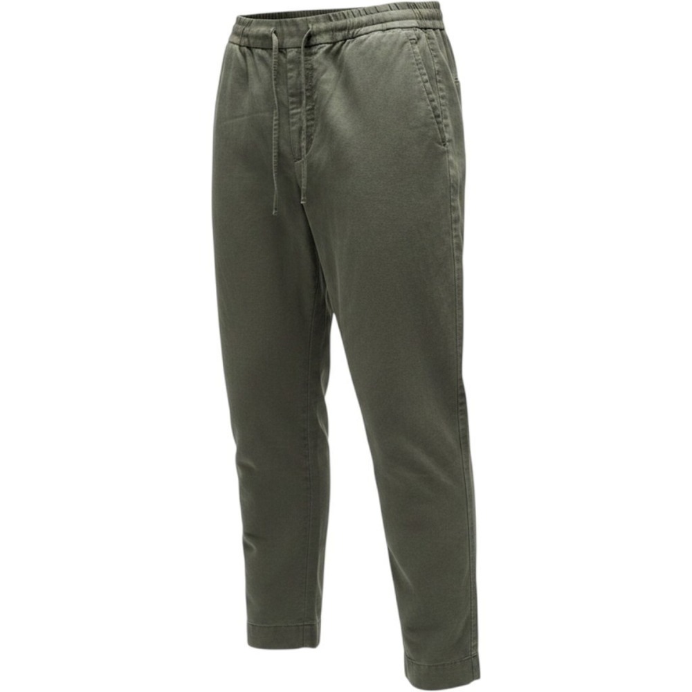 COS Mens Elastic Drawstring Pants Dark Olive Green Cotton Size 30R 30x28